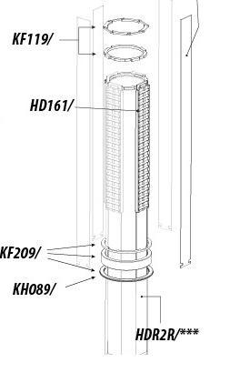 Кольцо нижнее+пластик обруч Cannondale на внешнюю трубу Lefty